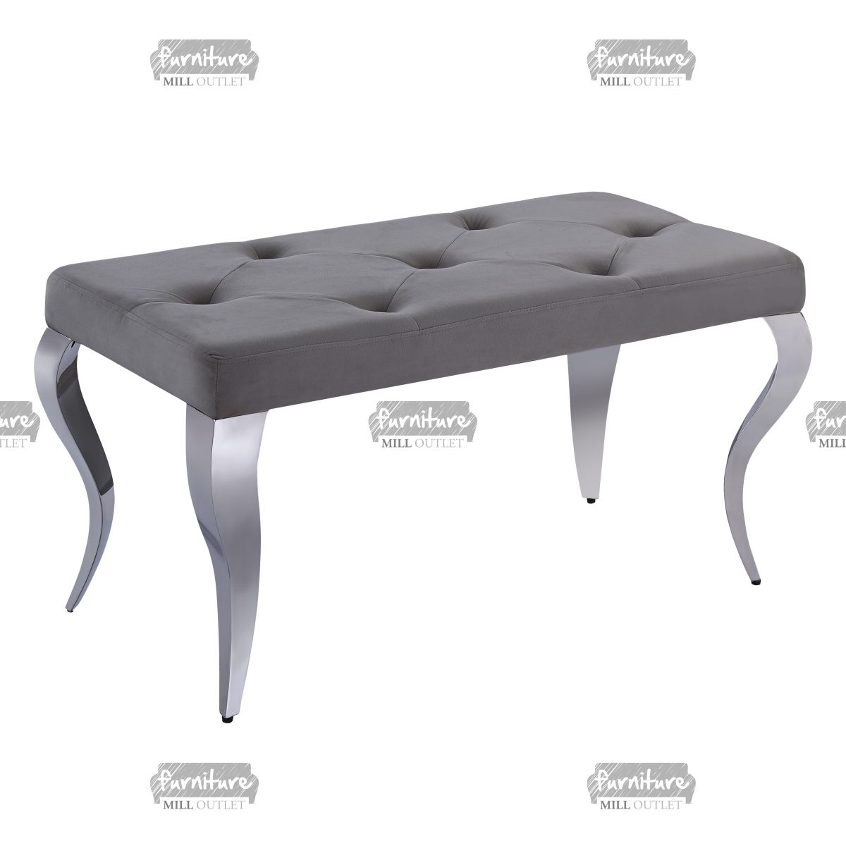 Buy Liyana Louis Velvet Dining Bench 90cm | Furniture Mill Outlet LTD