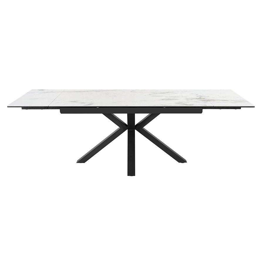 Amari Ceramic Grey Marble Extending Dining Table | Furniture Mill Outlet