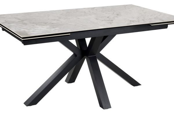 Grey Marble Extending Dining Table