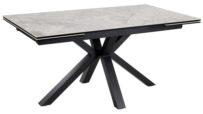 Grey Marble Extending Dining Table