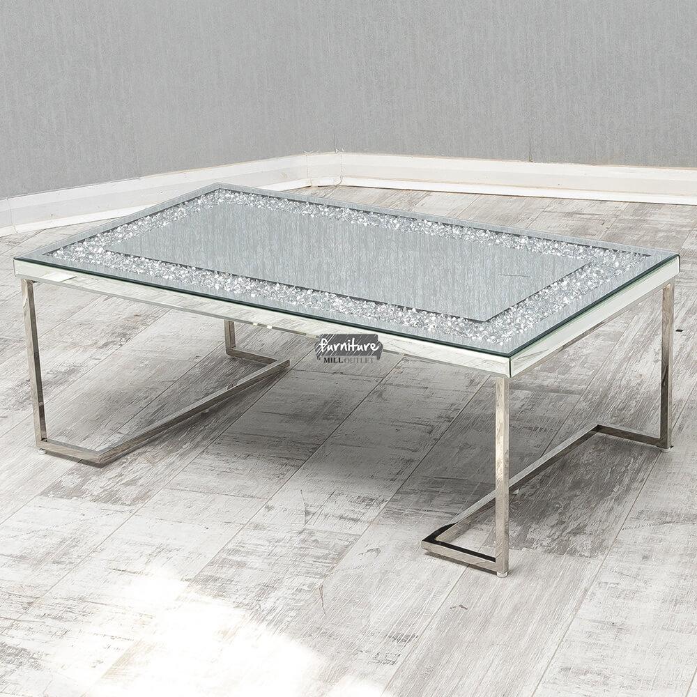 Crushed Glass Coffee Table Frame