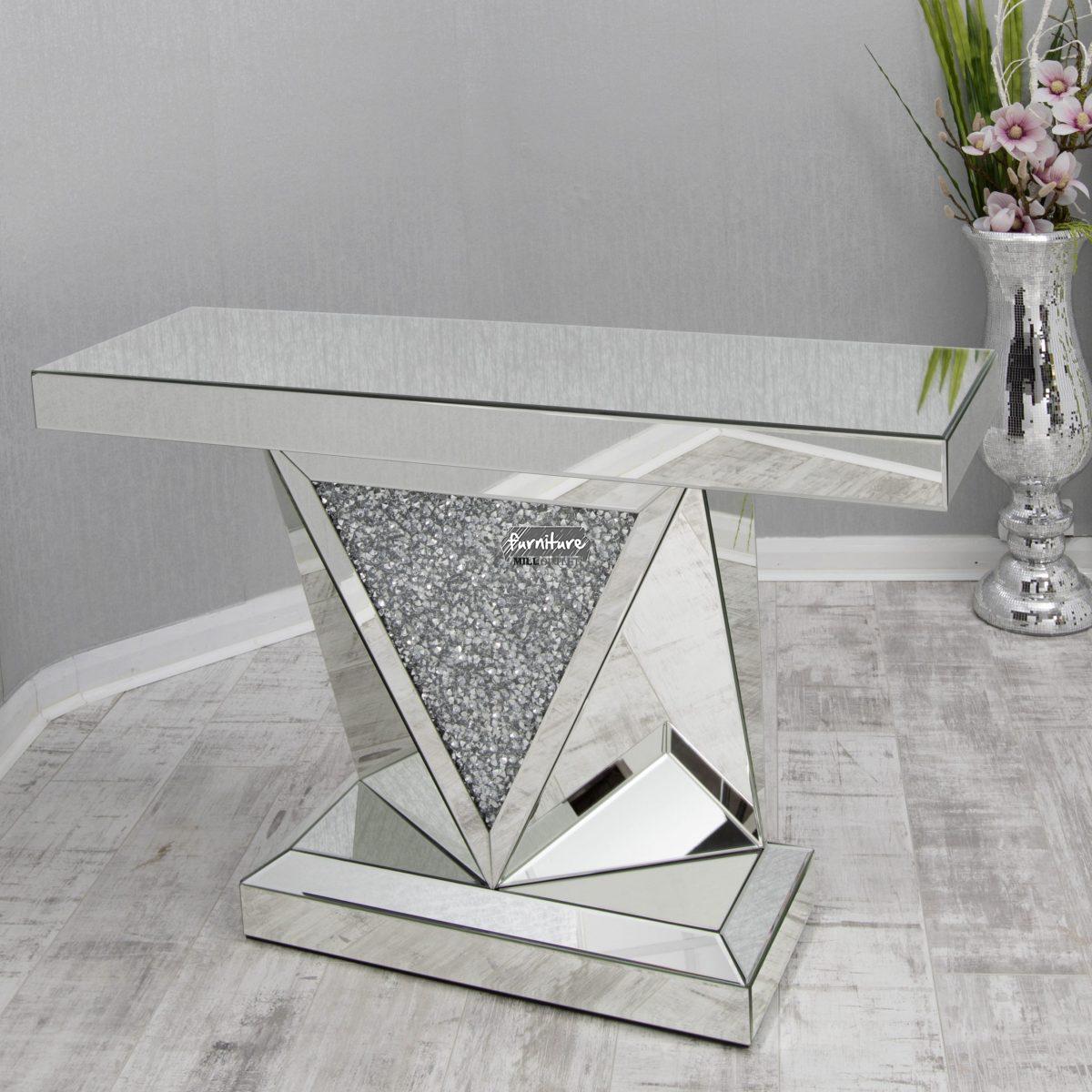 Crushed Glass Console Table V