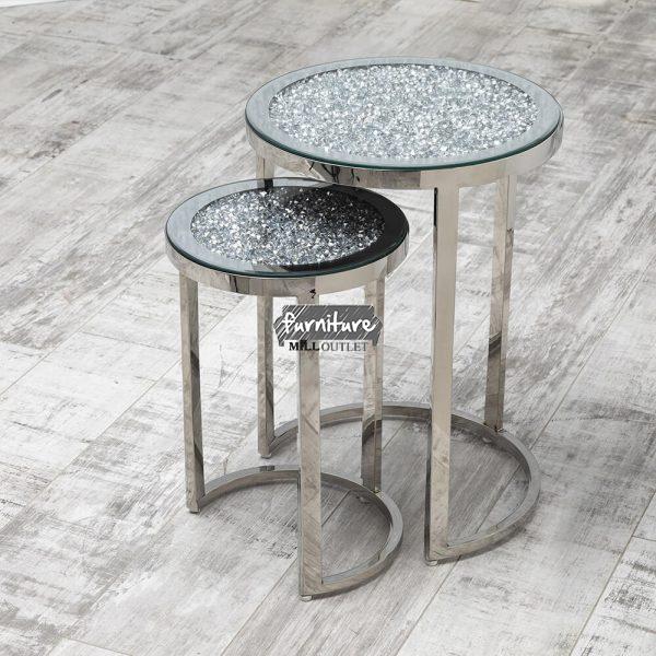 Crushed Nest set of 2 Tables